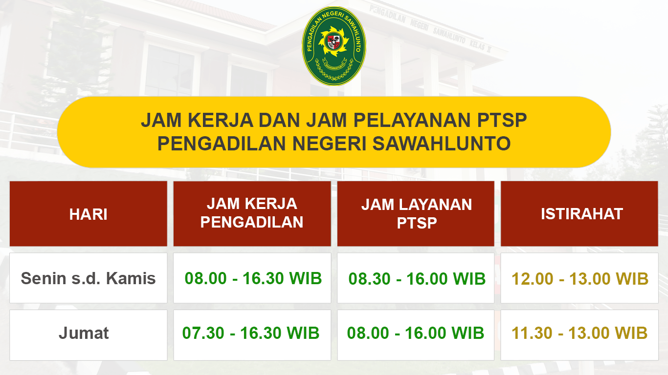 jam kerja