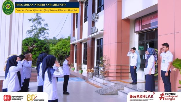 Pengadilan Negeri Sawahlunto Laksanakan Kegiatan Rutin Apel Pagi Pada 15 Juni 2026