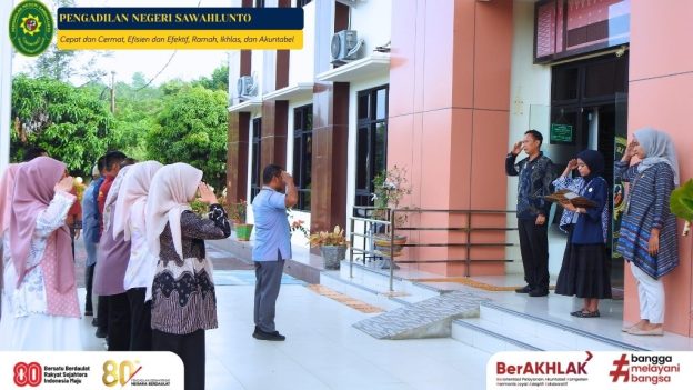 Pengadilan Negeri Sawahlunto Laksanakan Kegiatan Rutin Apel Sore Pada 03 Juli 2026