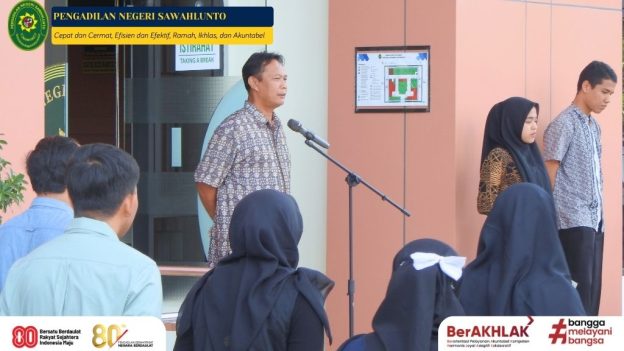Pengadilan Negeri Sawahlunto Laksanakan Kegiatan Rutin Apel Sore Pada 31 Juli 2026