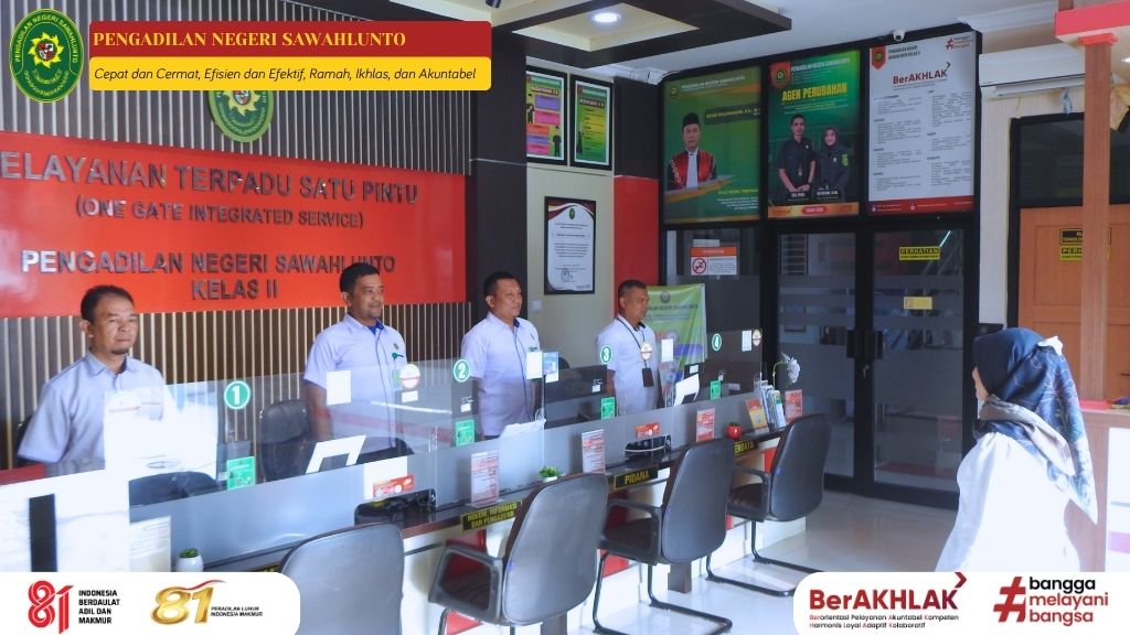 Briefing Pagi Petugas PTSP Pengadilan Negeri Sawahlunto Pada 31 Agustus 2026