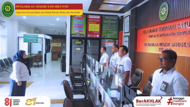 Briefing Pagi Petugas PTSP Pengadilan Negeri Sawahlunto Pada 12 Oktober 2026