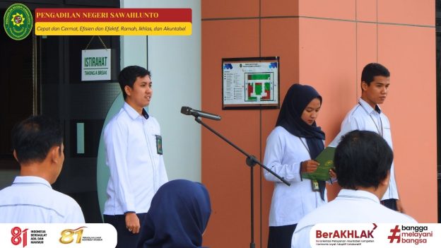 Pengadilan Negeri Sawahlunto Laksanakan Kegiatan Rutin Apel Pagi Pada 12 Oktober 2026