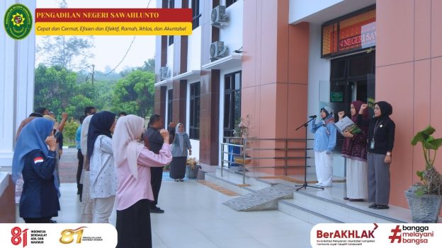 Pengadilan Negeri Sawahlunto Laksanakan Kegiatan Rutin Apel Sore Pada 09 Oktober 2026