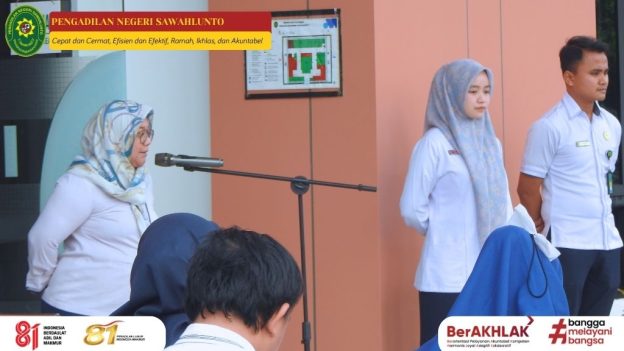 Pengadilan Negeri Sawahlunto Laksanakan Kegiatan Rutin Apel Pagi Pada 19 Oktober 2026