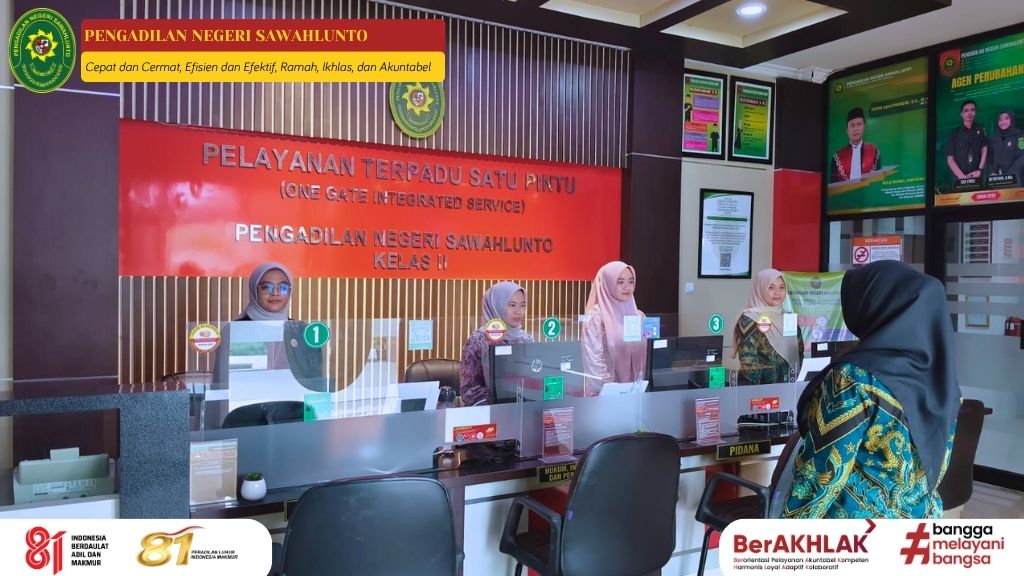 Briefing Pagi Petugas PTSP Pengadilan Negeri Sawahlunto 19-23 Oktober 2026