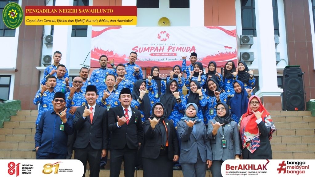 Peringatan Hari Sumpah Pemuda di Pengadilan Negeri Sawahlunto Tahun 2026